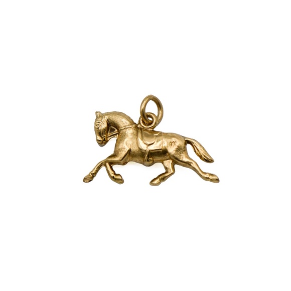 14k yellow gold Horse Charm